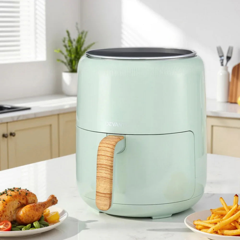 Devanti 5L Air Fryer Touch Control 1700W Green - Mekamart Australia