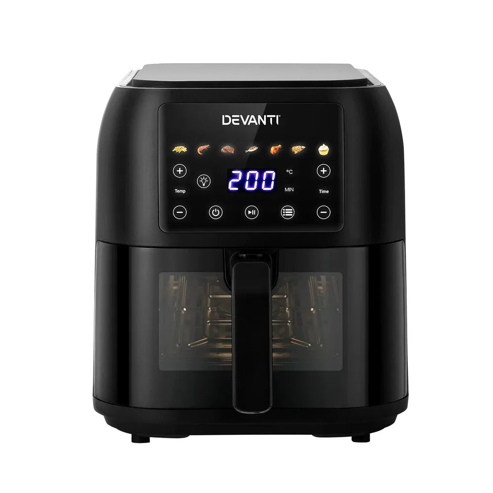Devanti Air Fryer 8L LCD Fryers - Mekamart Australia