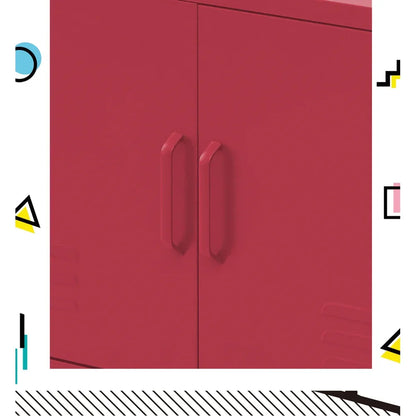 Artiss Buffet Sideboard Metal Cabinet - BASE Pink - Mekamart Australia