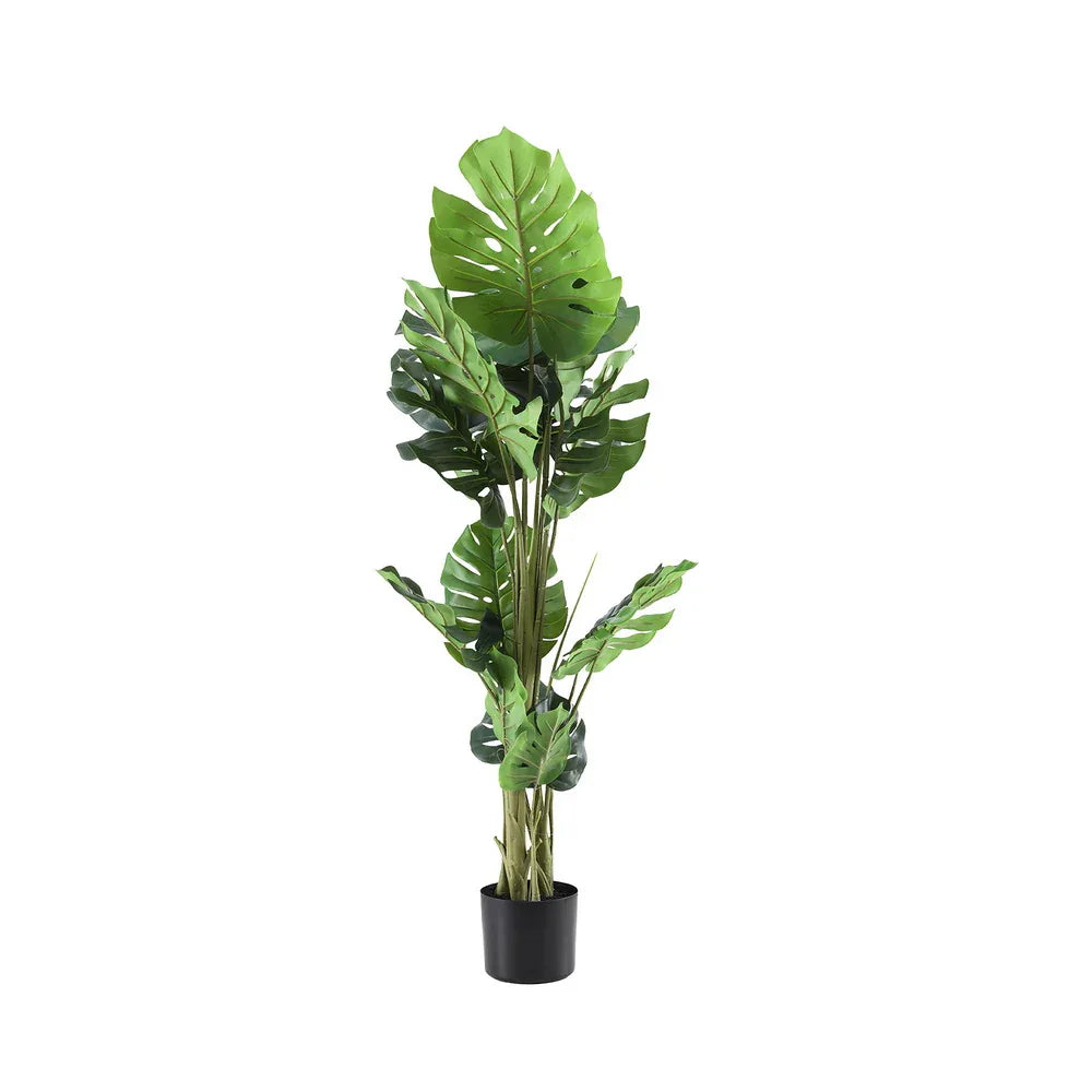 Artiss 140cm Artificial Monstera Tree Faux Trees Indoor Decor Artificial Plants Lifelike Plant 1.4M - Mekamart Australia