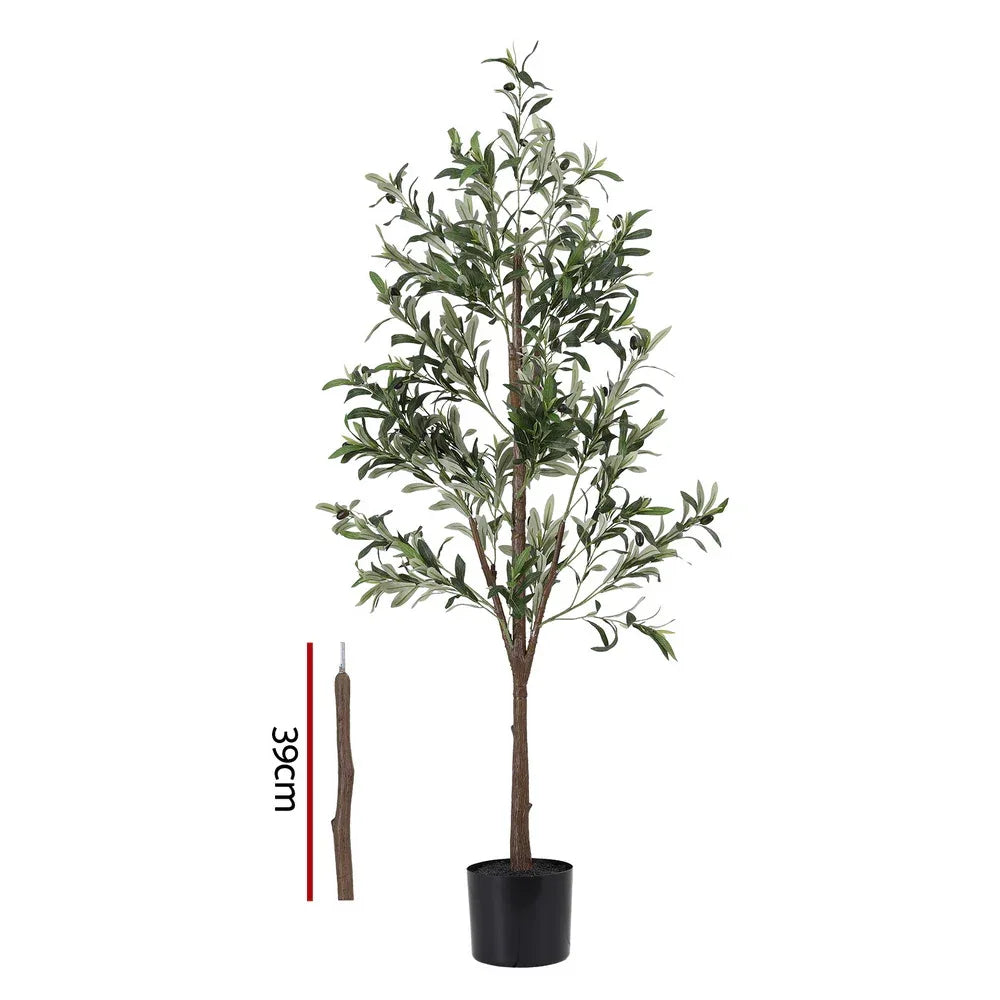 Artiss 180cm Artificial Olive Tree Faux Trees Indoor Decor Artificial Plants Lifelike Plant 1.8M - Mekamart Australia