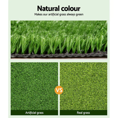 Prime Turf Artificial Grass 2mx5m 10mm Synthetic Fake Lawn Turf Plant Plastic Olive - Mekamart Australia