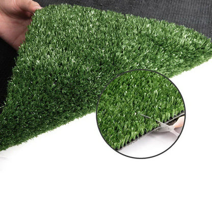 Prime Turf Artificial Grass 2mx10m 10mm Synthetic Fake Lawn Turf Plant Plastic Olive - Mekamart Australia