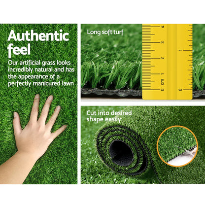 Prime Turf Artificial Grass Synthetic 20 SQM Fake Lawn 17mm 1X10M - Mekamart Australia