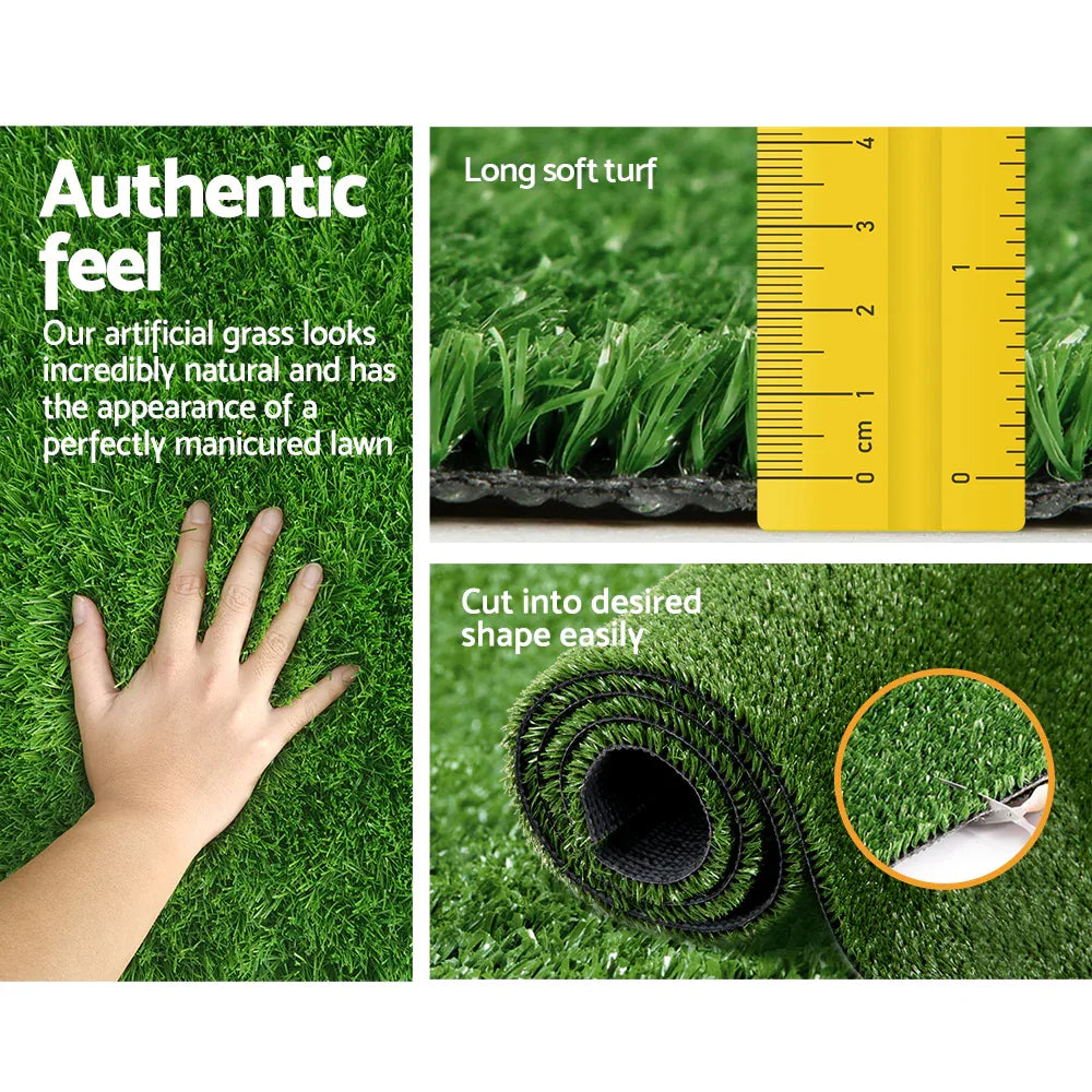 Prime Turf Artificial Grass 1mx20m 17mm Synthetic Fake Lawn Turf Plant Plastic Olive - Mekamart Australia