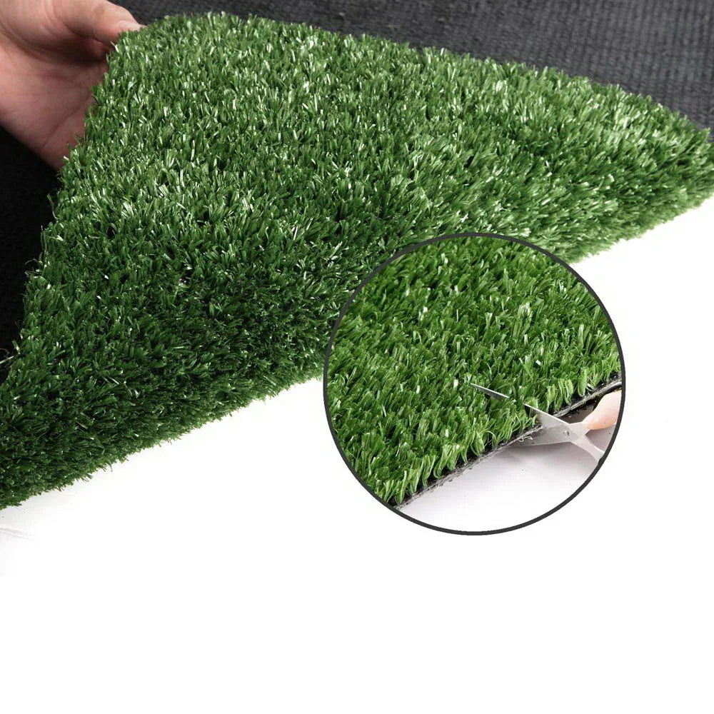 Prime Turf Artificial Grass 2mx5m 17mm Synthetic Fake Lawn Turf Plant Plastic Olive - Mekamart Australia