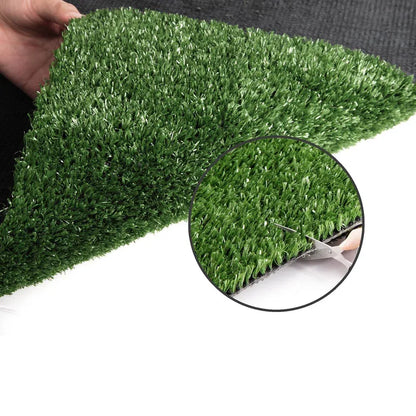 Prime Turf Artificial Grass 2mx10m 17mm Synthetic Fake Lawn Turf Plant Plastic Olive - Mekamart Australia