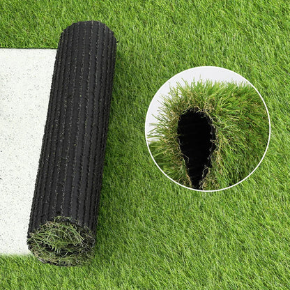 Prime Turf Artificial Grass 35mm 2mx5m Synthetic Fake Lawn Turf Plastic Plant 4-coloured - Mekamart Australia