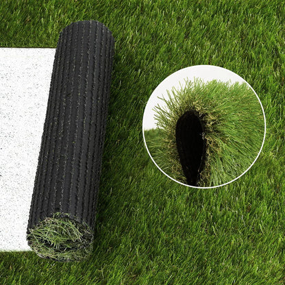 Prime Turf Artificial Grass 45mm 1mx10m Synthetic Fake Lawn Turf Plastic Plant 4-coloured - Mekamart Australia