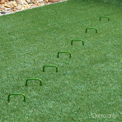 Prime Turf Artificial Grass Synthetic Pins 100pcs Turf Pegs Heavy Duty Weed Mat Stakes Landscape - Mekamart Australia