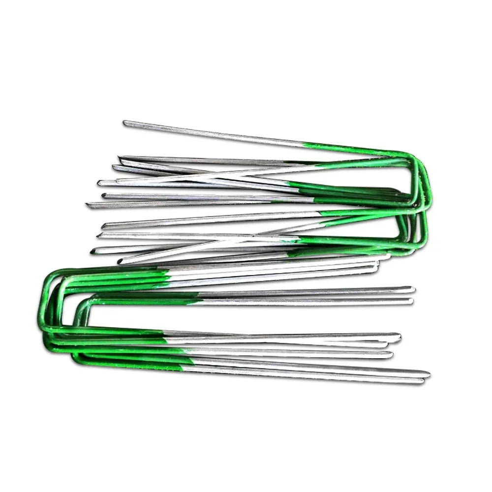 Prime Turf Artificial Grass 200pcs Synthetic Pins Fake Lawn Turf Weed Mat Pegs Joining Tape - Mekamart Australia