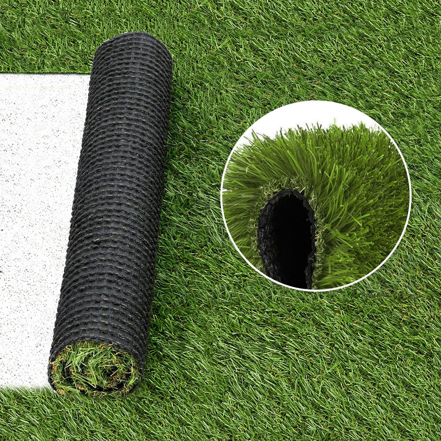 Prime Turf Artificial Grass 30mm 2mx5m 30SQM Synthetic Fake Lawn Turf Plastic Plant 4-coloured - Mekamart Australia
