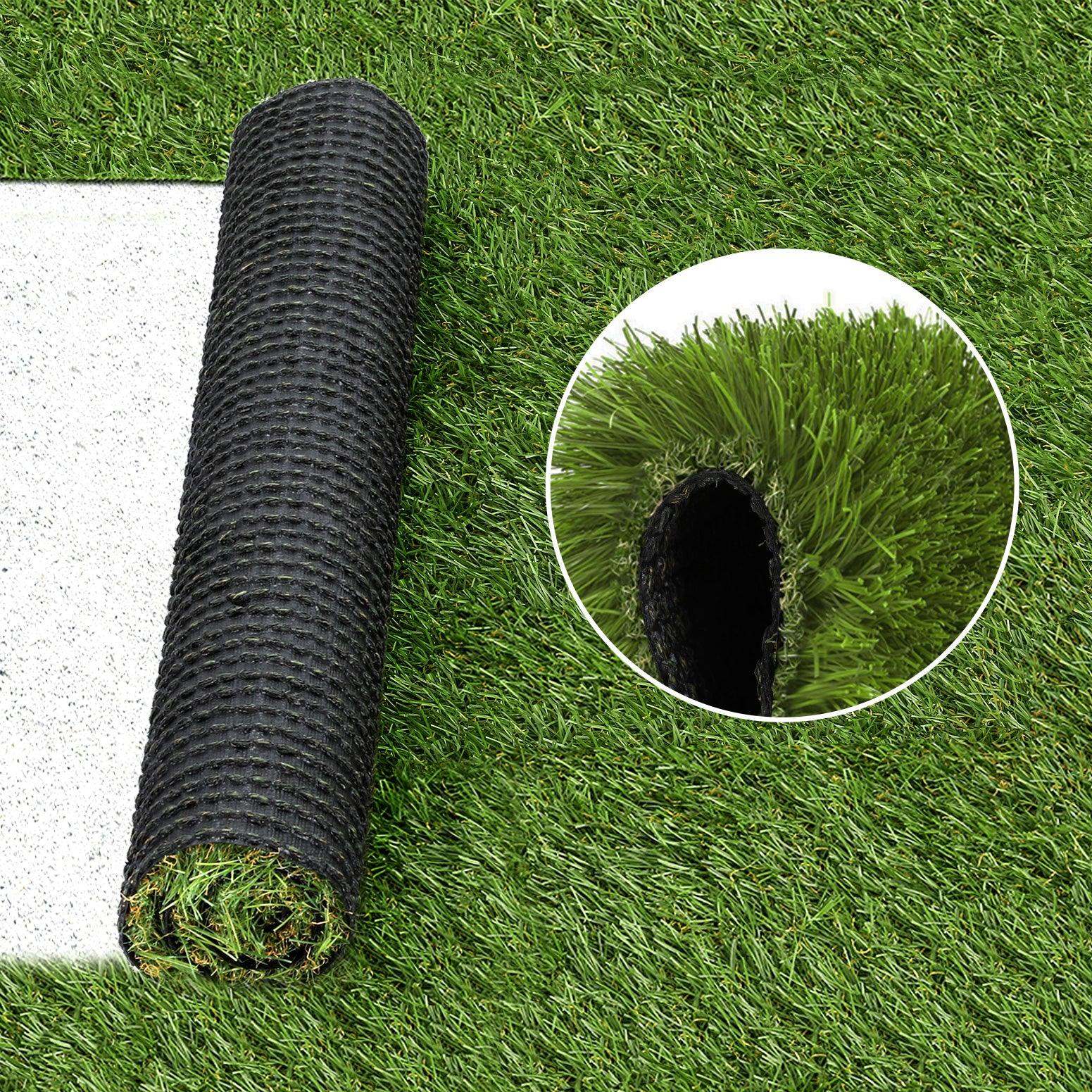 Prime Turf Artificial Grass 30mm 2mx5m 30SQM Synthetic Fake Lawn Turf Plastic Plant 4-coloured - Mekamart Australia