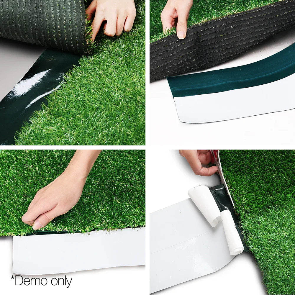 Prime Turf Artificial Grass 15cmx10m Synthetic Self Adhesive Turf Joining Tape Weed Mat - Mekamart Australia