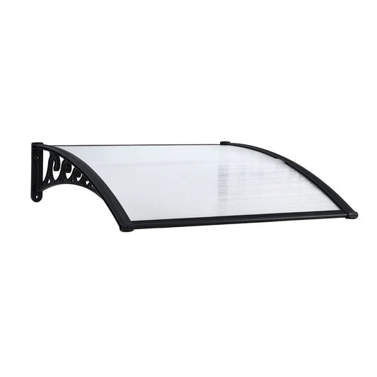 Instahut Window Door Awning 0.8mx1m Transparent - Mekamart Australia
