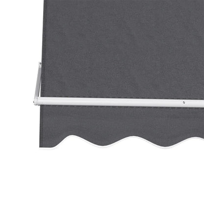 Instahut Retractable Fixed Pivot Arm Window Awning Outdoor Blinds 2.1X2.1M Grey - Mekamart Australia