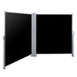 Instahut Side Awning Outdoor Blinds Sun Shade Retractable Screen 2X6M BK - Mekamart Australia