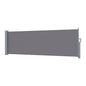 Instahut Side Awning Sun Shade Outdoor Blinds Retractable Screen 1X3M Grey - Mekamart Australia
