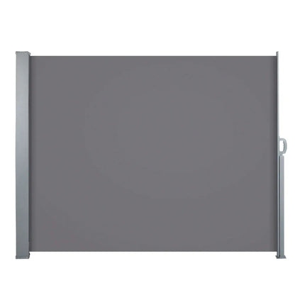 Instahut Side Awning Sun Shade Outdoor Blinds Retractable Screen 1.4X3M GR - Mekamart Australia