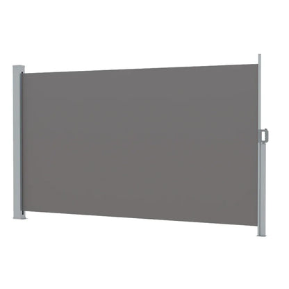 Instahut Side Awning Sun Shade Outdoor Retractable Privacy Screen 1.8X3M Grey - Mekamart Australia