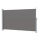 Instahut Side Awning Sun Shade Outdoor Retractable Privacy Screen 1.8X3M Grey - Mekamart Australia