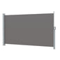 Instahut Side Awning Sun Shade Outdoor Retractable Privacy Screen 1.8X3M Grey - Mekamart Australia