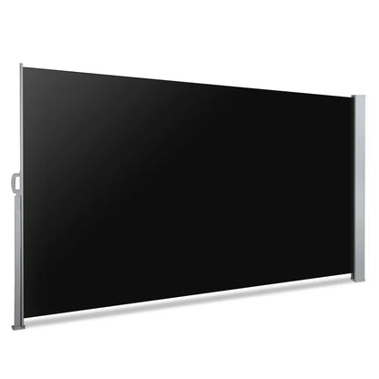 Instahut Side Awning Sun Shade Outdoor Retractable Privacy Screen 2X3M Black - Mekamart Australia