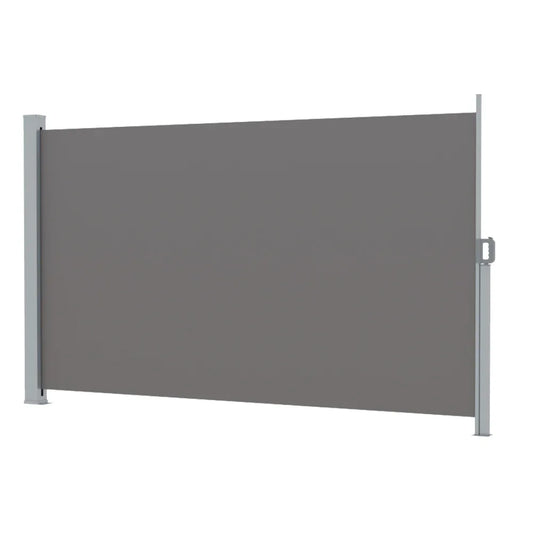 Instahut Side Awning Sun Shade Outdoor Retractable Privacy Screen 2X3M Grey - Mekamart Australia