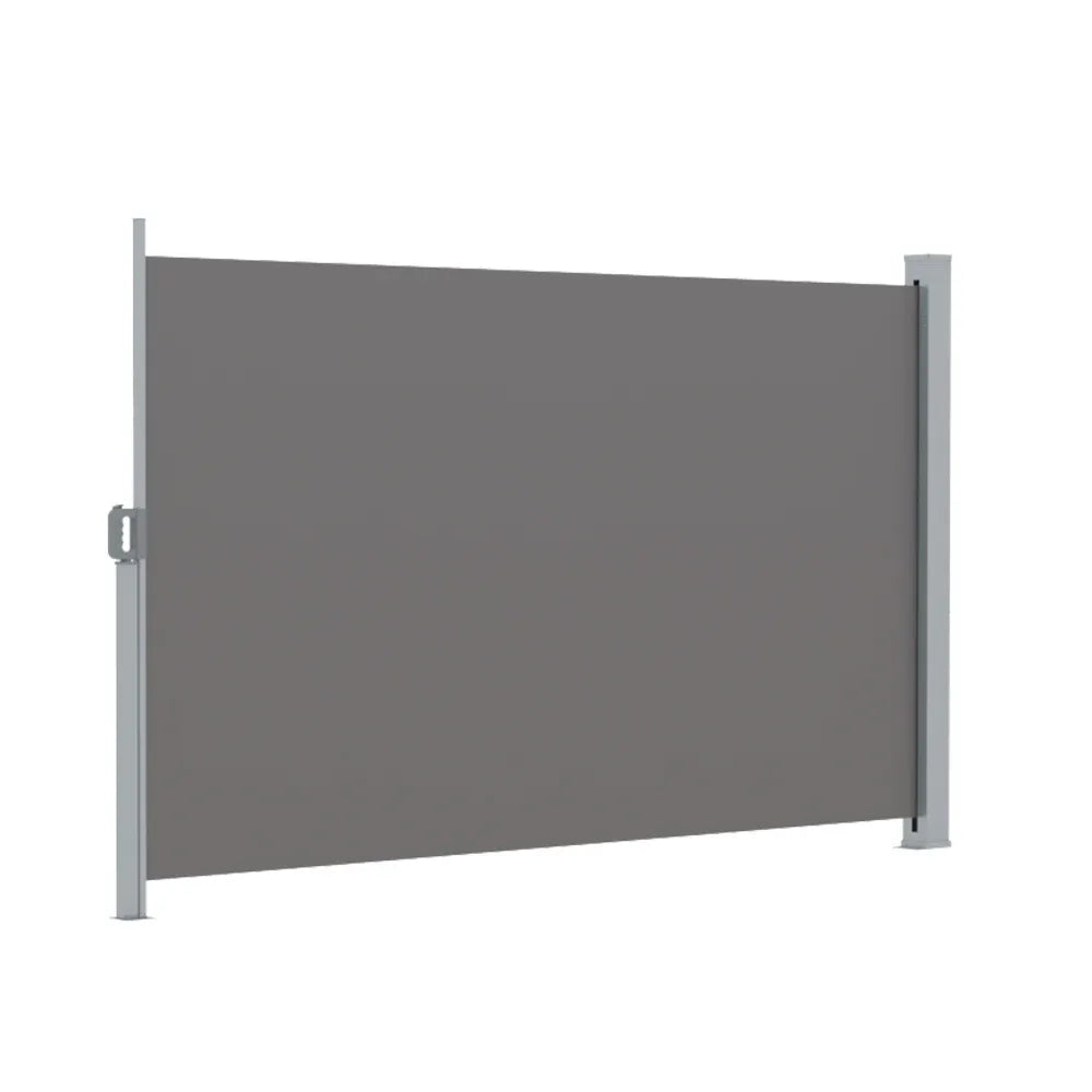 Instahut Side Awning Sun Shade Outdoor Retractable Privacy Screen 2X3M Grey - Mekamart Australia