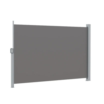 Instahut Side Awning Sun Shade Outdoor Retractable Privacy Screen 2X3M Grey - Mekamart Australia