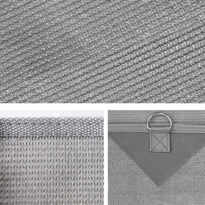 Caravan Privacy Screen Roll Out Awning 1.95 x 2.2M Sun Shade End Wall Side Grey - Mekamart Australia