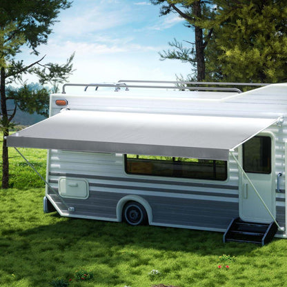 Weisshorn 18ft Caravan Awning RV Replacement Fabric 5.20M x 2.42M - Mekamart Australia
