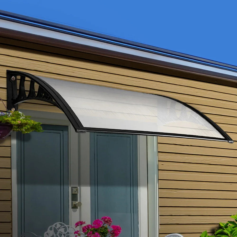 Instahut Window Door Awning 1mx1m Transparent Panel - Mekamart Australia