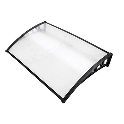 Instahut Window Door Awning 1mx1.5m Transparent - Mekamart Australia