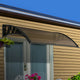 Instahut Window Door Awning 1mx4m Brown - Mekamart Australia