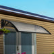 Instahut Window Door Awning Canopy 1mx2m Transparent Sheet Black Plastic Frame - Mekamart Australia