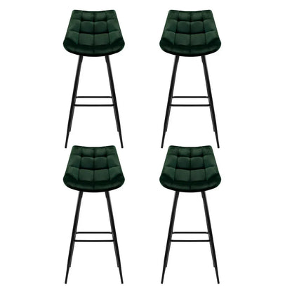 Artiss 4x Bar Stools Velvet Chairs Green - Mekamart Australia