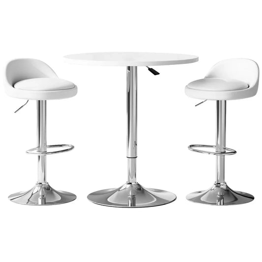 Artiss Bar Table and Stools Set Dining Desk Kitchen Chairs Cafe Pub - Mekamart Australia