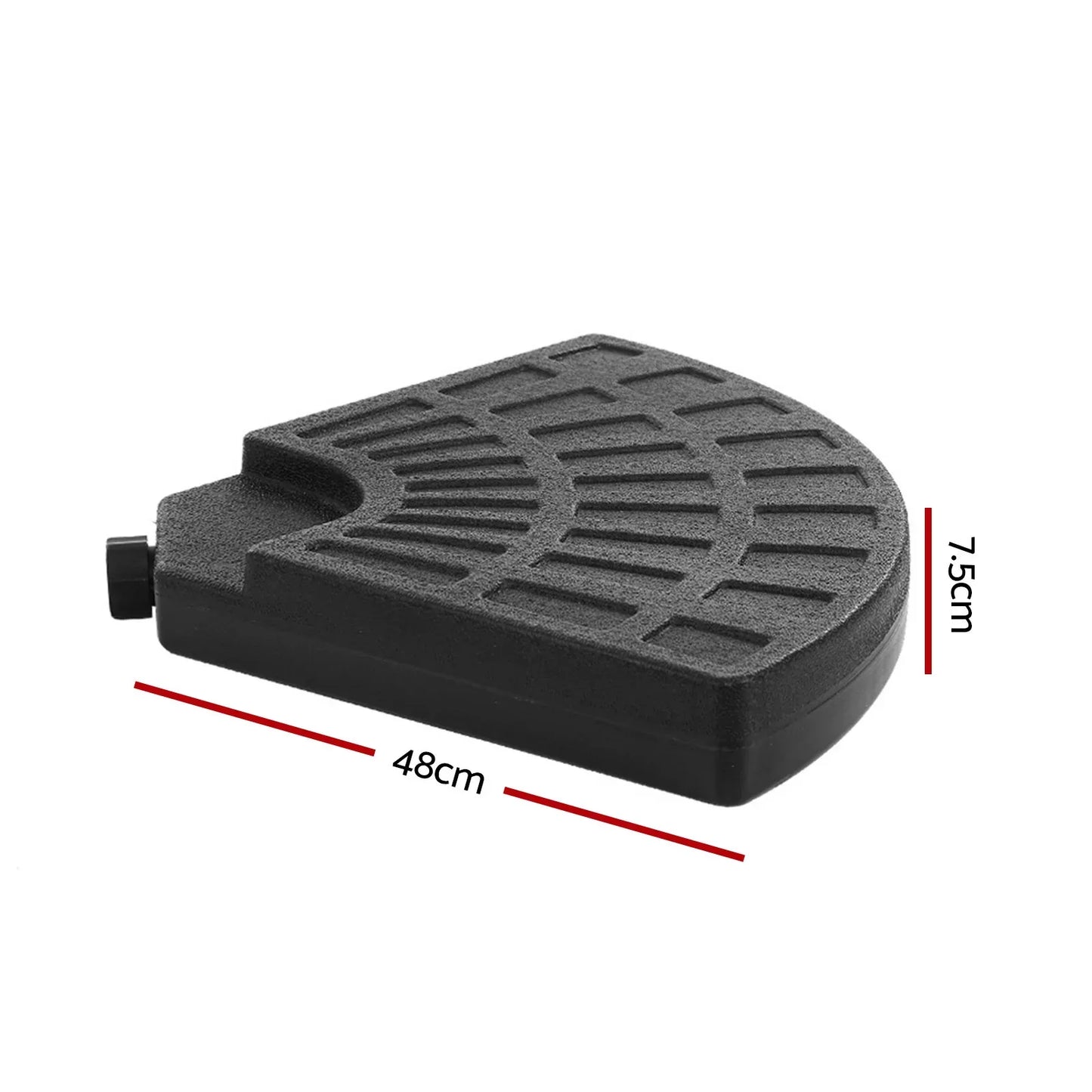 Instahut 48cm Outdoor Umbrella Base Stand 4 Plates Pod Cantilever - Mekamart Australia