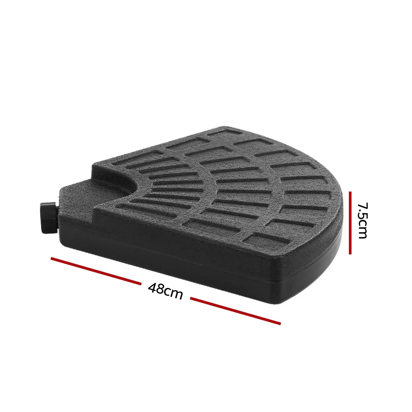 Instahut 48cm Outdoor Umbrella Base Stand 4 Plates Pod Cantilever - Mekamart Australia