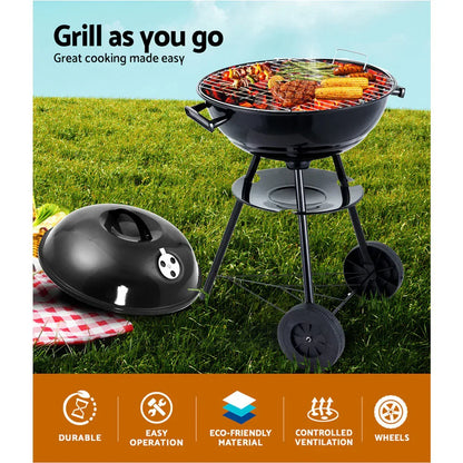 Grillz BBQ Grill Charcoal Smoker - Mekamart Australia