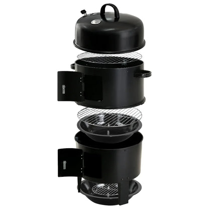 Grillz BBQ Grill 3-In-1 Charcoal Smoker - Mekamart Australia