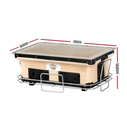 Grillz BBQ Grill Tabletop Charcoal Smoker - Mekamart Australia