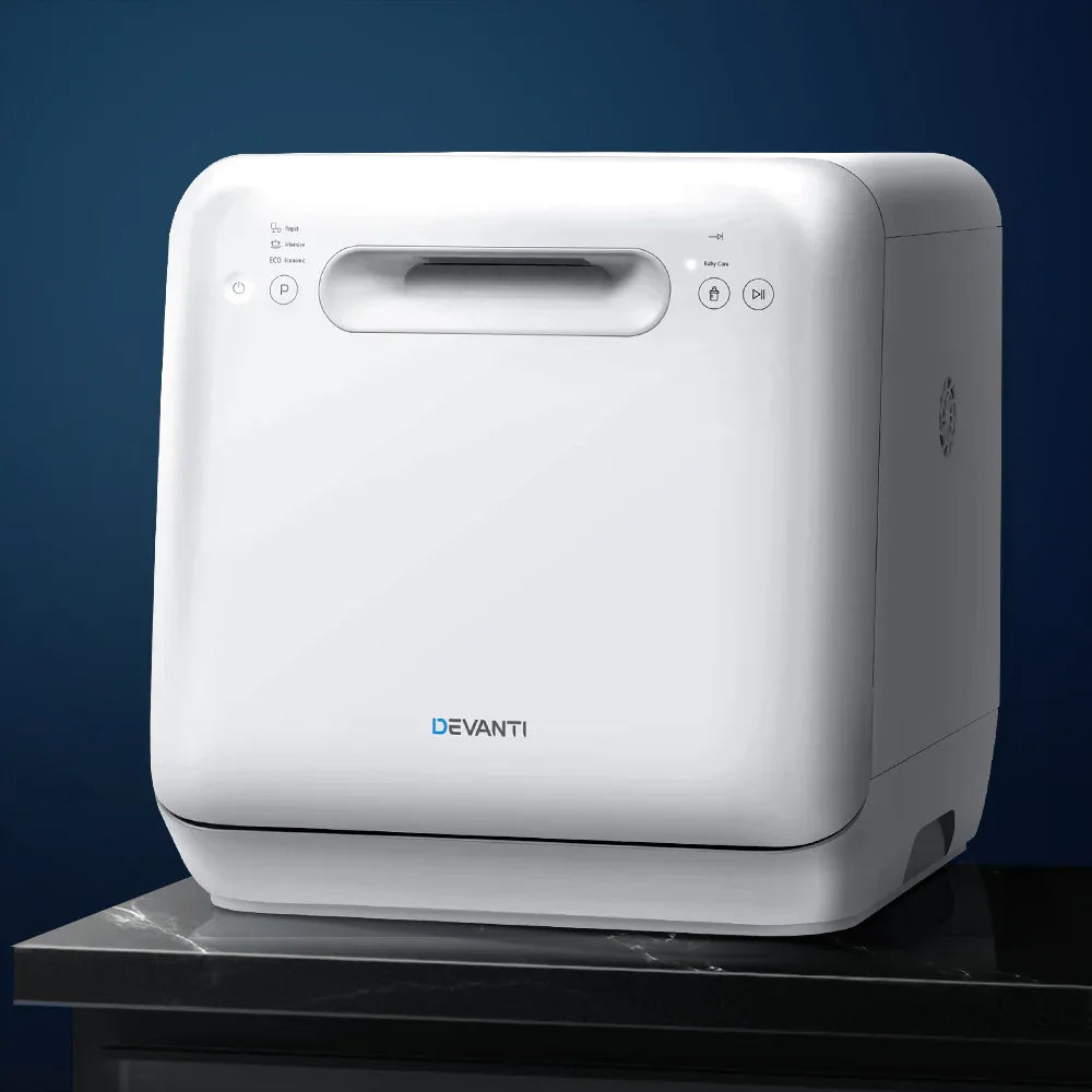 Devanti 3 Place Settings Benchtop Dishwasher - Mekamart Australia