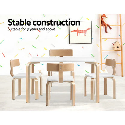 Keezi 5PCS Kids Table and Chairs Set Activity Toy Play Desk - Mekamart Australia
