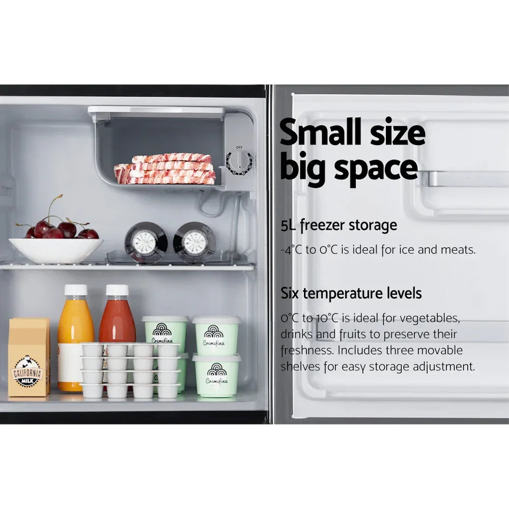 Devanti 48L Bar Fridge Black - Mekamart Australia