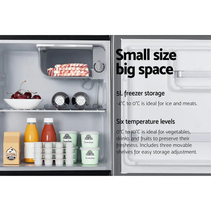 Devanti 48L Bar Fridge Black - Mekamart Australia