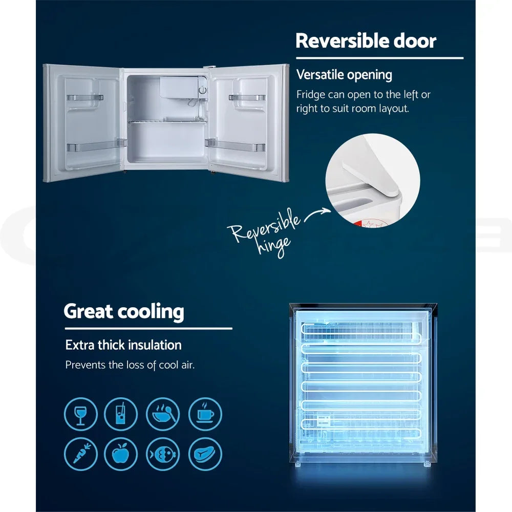 Devanti 48L Bar Fridge White - Mekamart Australia