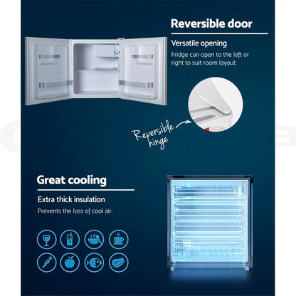 Devanti 48L Bar Fridge White - Mekamart Australia