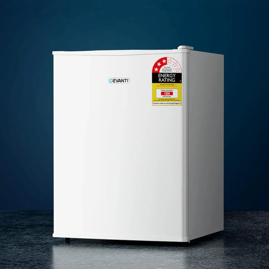Devanti 70L Portable Mini Bar Fridge - White - Mekamart Australia